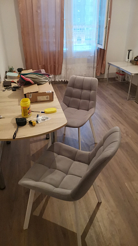 Комплект стульев Форт 4 шт кирпичный / чёрный фото покупателя 61