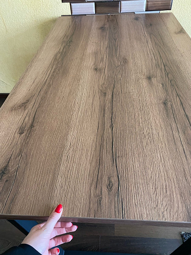 Деревянный стол Лота Лофт 120х75 белый матовый / дуб крафт золотой фото покупателя 121