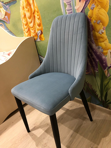 Стул на металлокаркасе Kora light blue / white фото покупателя 19