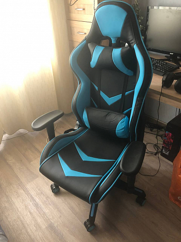 Компьютерное кресло Racer черное / бежевое фото покупателя 3