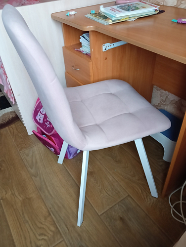 Стул на металлокаркасе Чилли К черный / зеленый фото покупателя 633