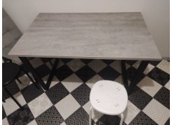 Стол Лота Лофт 140 25 мм юта / белый матовый фото покупателя 895