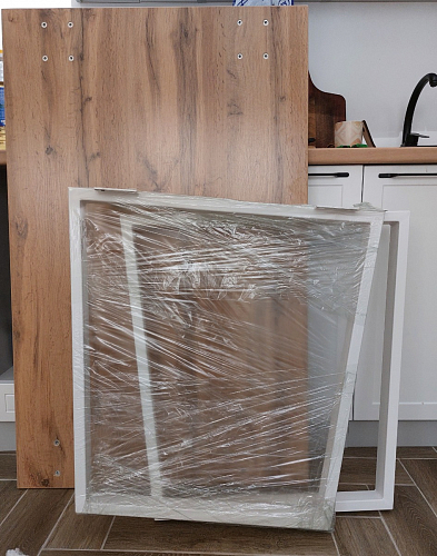 Стол Лота Лофт 140 25 мм черный матовый / бетон фото покупателя 268