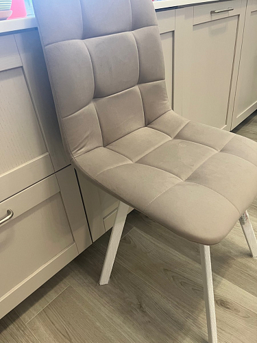 Стул на металлокаркасе Чилли К темно-серый (velutto 32) / черный фото покупателя 603