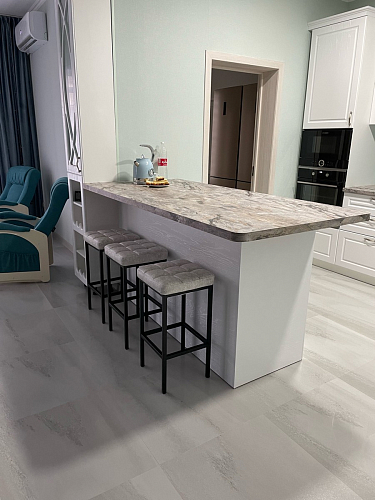 Барный стул Лофт катания лаванда / белый матовый фото покупателя 21