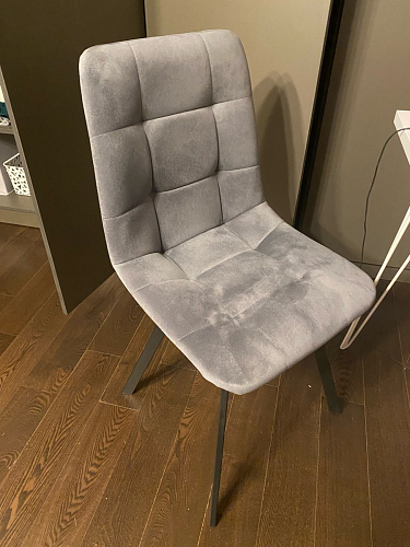 Стул на металлокаркасе Чилли черный / зеленый фото покупателя 837