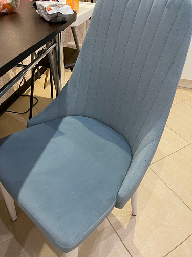 Стул на металлокаркасе Kora green / black фото покупателя 52