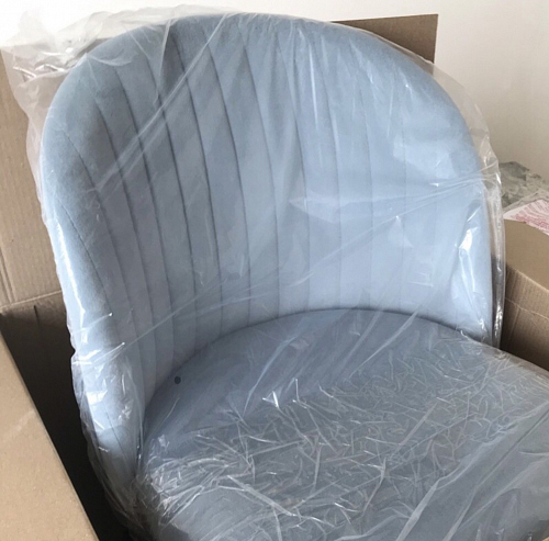 Стул на металлокаркасе Gabi 1 light purple / black / gold фото покупателя 191