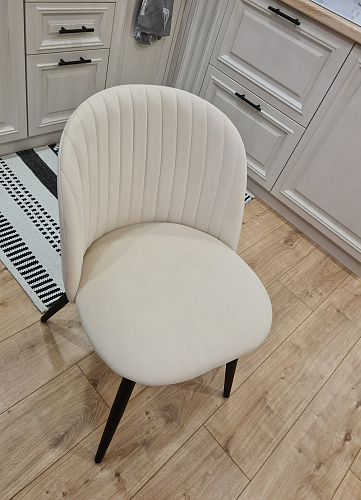 Стул на металлокаркасе Gabi 1 line light blue / black фото покупателя 32