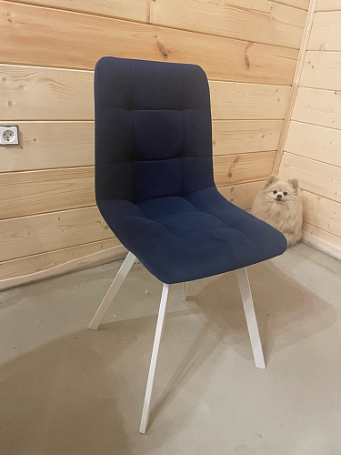 Стул на металлокаркасе Чилли черный / зеленый фото покупателя 738