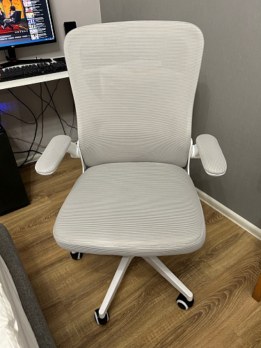 Компьютерное кресло Konfi gray / blue / white фото покупателя 25