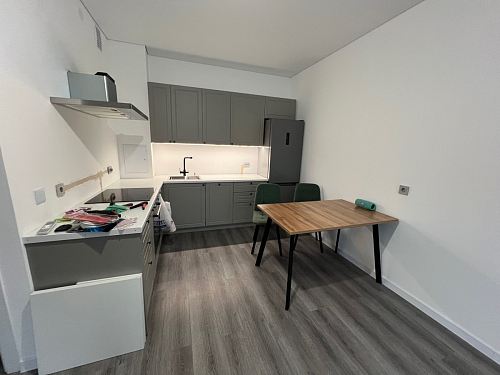 Стол Тринити Лофт 120 32 мм дуб галифакс табако / черный матовый фото покупателя 408