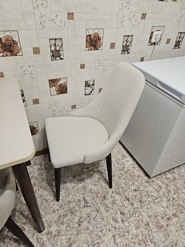 Стул на металлокаркасе Kora white / gray фото покупателя 360