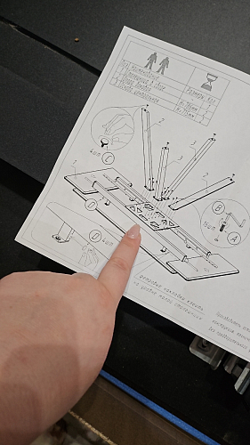 Керамический стол Вилли 140(200)х80 белый мрамор snow white / черный фото покупателя 20