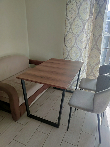 Стол раскладной Лота Лофт 120 25 мм юта / черный матовый фото покупателя 30