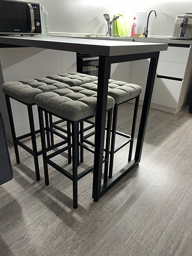 Барный стул Лофт катания лаванда / белый матовый фото покупателя 300