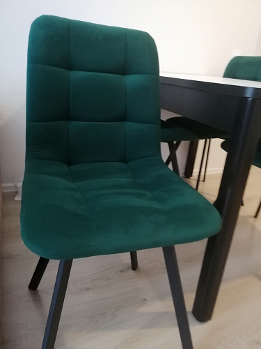 Стул на металлокаркасе Чилли горчичный / черный фото покупателя 1484