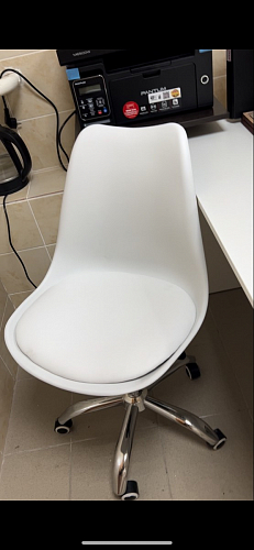 Компьютерное кресло Kolin с подушкой clear / white фото покупателя 104