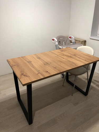 Стол раскладной Лота Лофт 120 25 мм юта / черный матовый фото покупателя 273