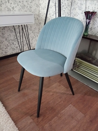 Стул на металлокаркасе Gabi 1 light purple / black фото покупателя 168