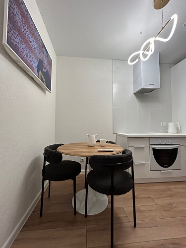 Стол Тулип 80х73 мрамор черный / белый фото покупателя 29