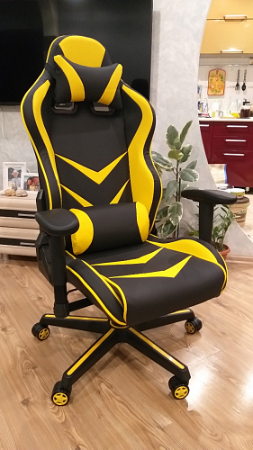 Компьютерное кресло Racer черное / оранжевое фото покупателя 99