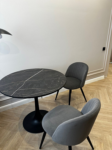 Стул на металлокаркасе Gabi 1 light purple / black фото покупателя 618