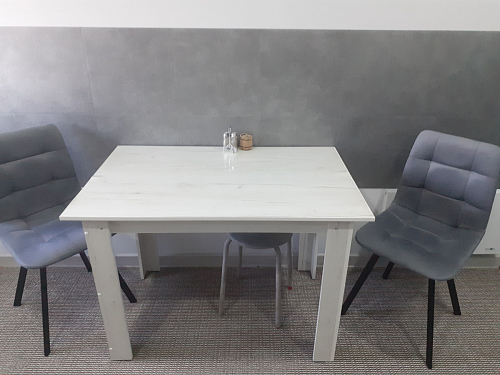 Стул на металлокаркасе Чилли синий / белый фото покупателя 1023