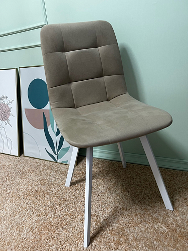 Стул на металлокаркасе Чилли К кирпичный / черный фото покупателя 50