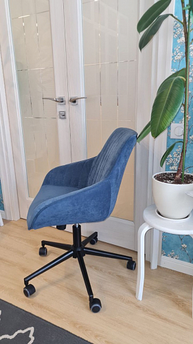 Компьютерное кресло Dublin/Дублин хром / вельвет серый фото покупателя 7