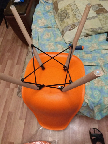 Пластиковый стул Eames PC-015 желтый фото покупателя 493