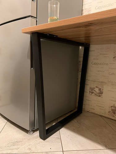 Деревянный стол Лота Лофт 120х75 белый матовый / дуб крафт золотой фото покупателя 877