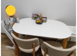 Стол Bosco белый / натуральный фото покупателя 2