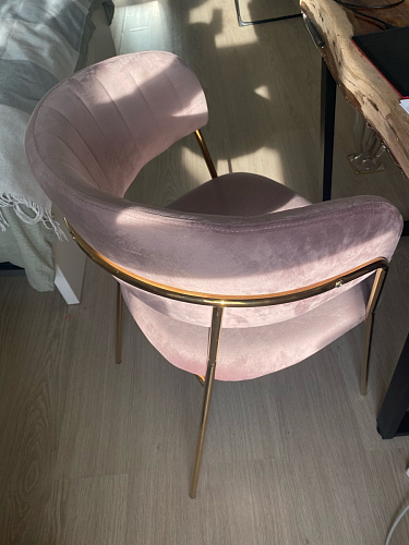 Стул на металлокаркасе Kamelia gold / gray фото покупателя 20