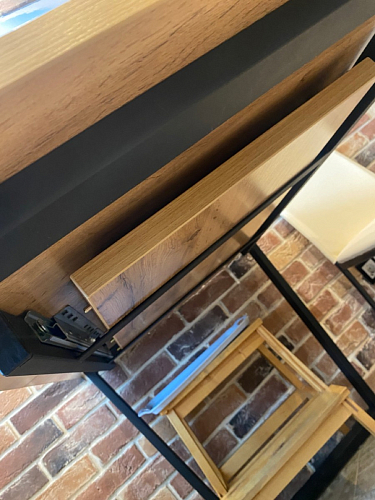 Деревянный стол Лота Лофт 140х80 черный матовый / бетон светлый фото покупателя 915