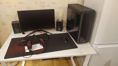 Стол раскладной Лота Лофт 120 25 мм юта / черный матовый фото покупателя 120