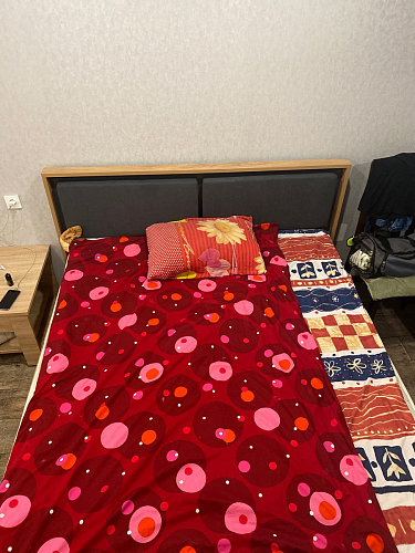 Двуспальная кровать Клауд 160х200 парящая дуб крафт золотой / антрацит фото покупателя 486