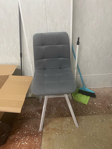 Стул на металлокаркасе Чилли черный / зеленый фото покупателя 1440