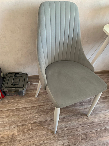 Стул на металлокаркасе Kora dark gray / black фото покупателя 261