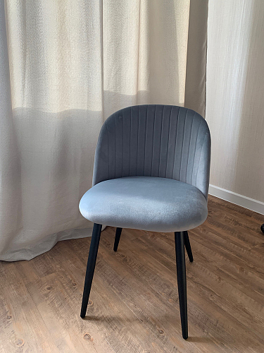 Стул на металлокаркасе Gabi 1 light purple / black фото покупателя 870