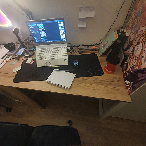 Письменный стол Битти Лофт 116х60х75 дуб вотан / белый матовый фото покупателя 67