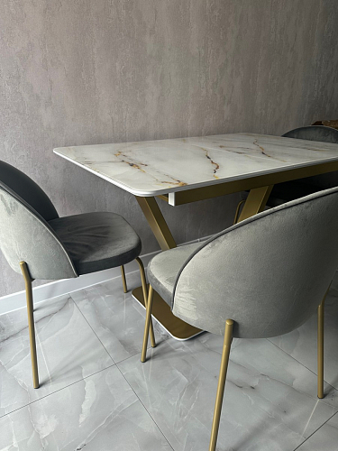 Стол на тумбе Бугун обсидиан / черный фото покупателя 12