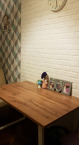 Деревянный стол Лота Лофт 120x75 дуб крафт табачный / черный матовый фото покупателя 117