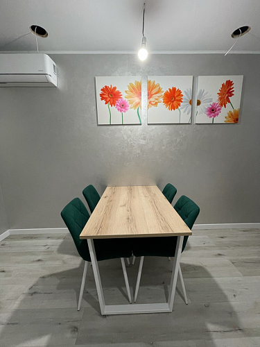 Стол Лота Лофт 120 32 мм бетон / черный матовый фото покупателя 121