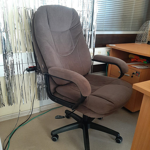 Компьютерное кресло Comfort Lux/Комфорт Люкс серый фото покупателя 110