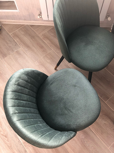 Стул на металлокаркасе Gabi 1 line light blue / black фото покупателя 59