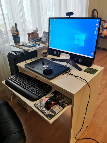 Компьютерный стол Джаз-24 левый венге фото покупателя 27