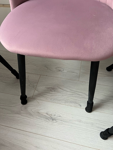 Стул на металлокаркасе Gabi 1 light blue / black / gold фото покупателя 199