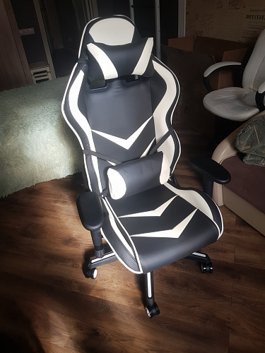 Компьютерное кресло Racer черное / бежевое фото покупателя 120