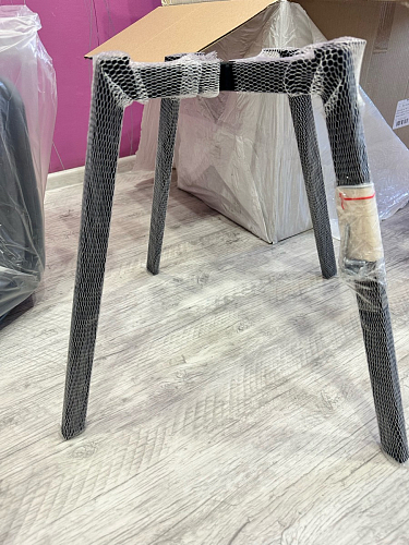 Стул на металлокаркасе Чилли серый велюр / черный фото покупателя 159